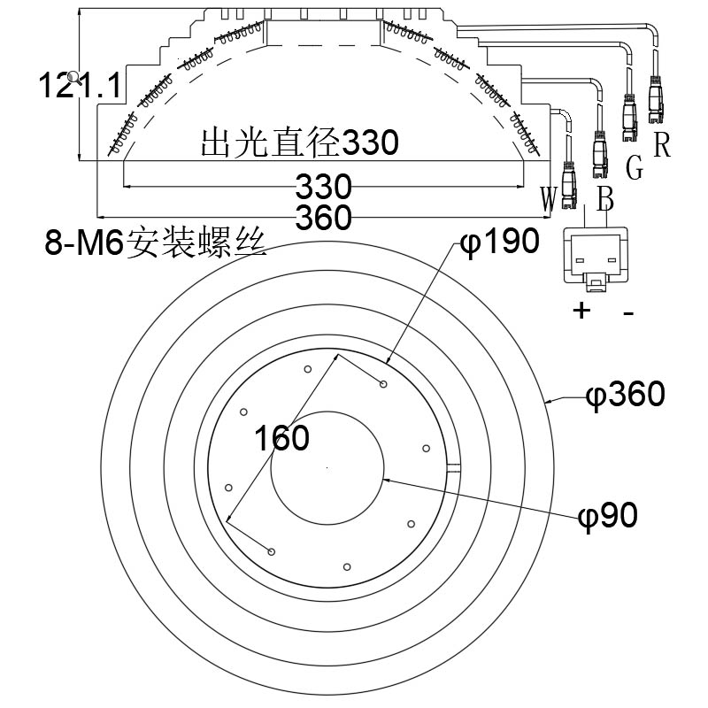 AOI360RGBW批发